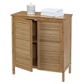 Creative Ware Home Ecostyle Bamboo Louver 2 Door Floor Cabinet RM-34058